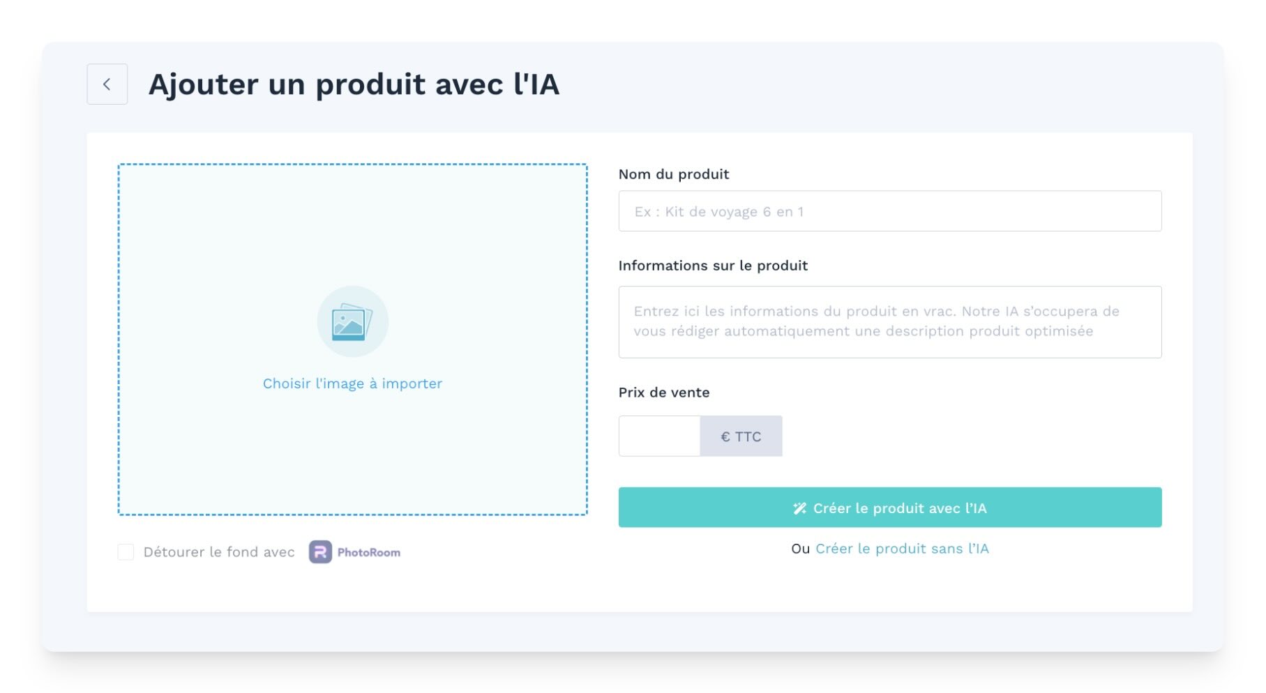 fiche produit ia