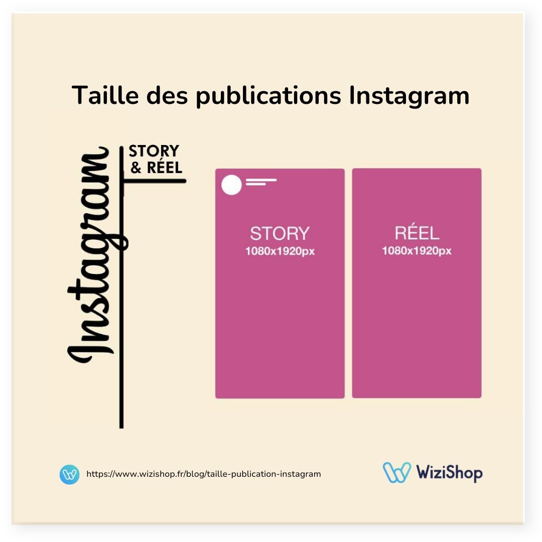 taille publication instagram story wizishop